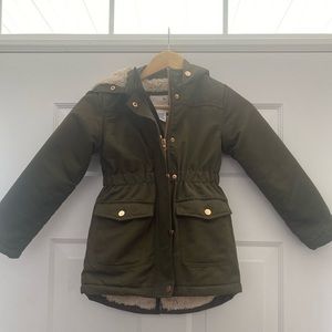 Olive lined winter coat